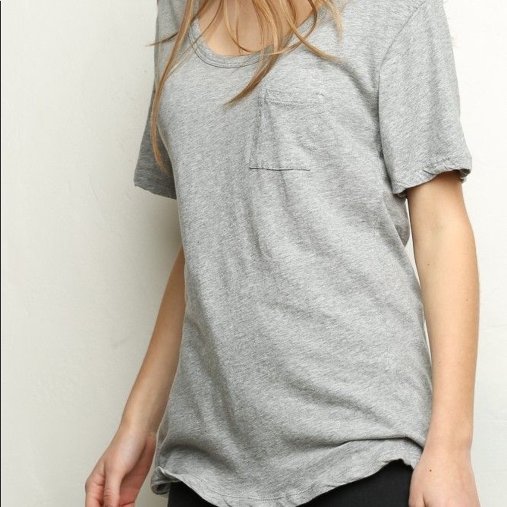 Brandy Melville gray oversized tee